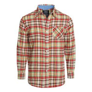 Men's Flannel Shirt Button Up Long Sleeve --NEW